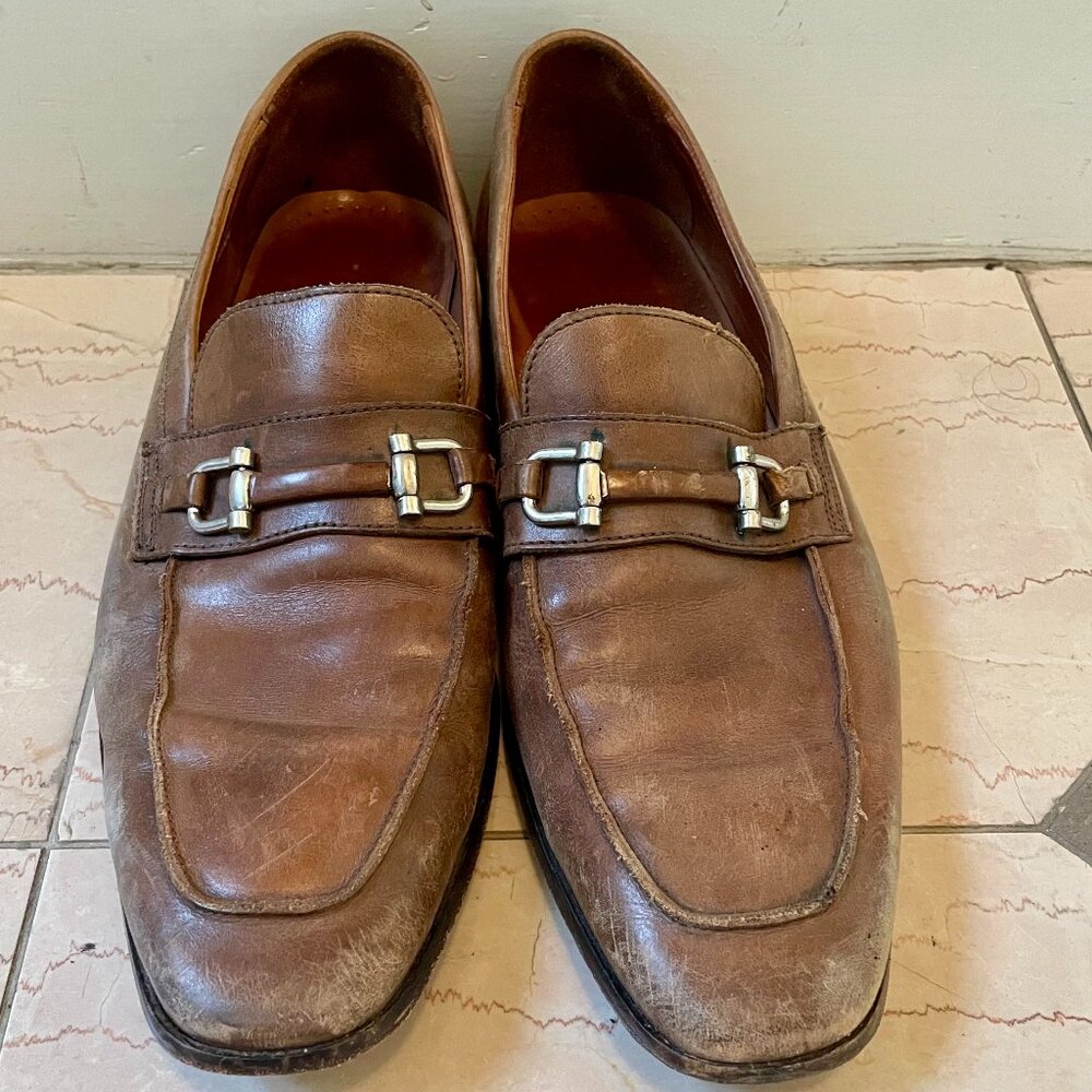 Men's CUOIO Leather Loafers, size 10.5M